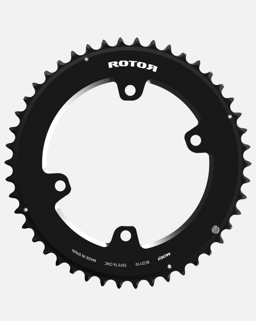 ROTOR Rotor Round Rings 2-Fach 110Mm 4-Loch 48Z Kettenblatt Ausen | Canyon Ersatzteile